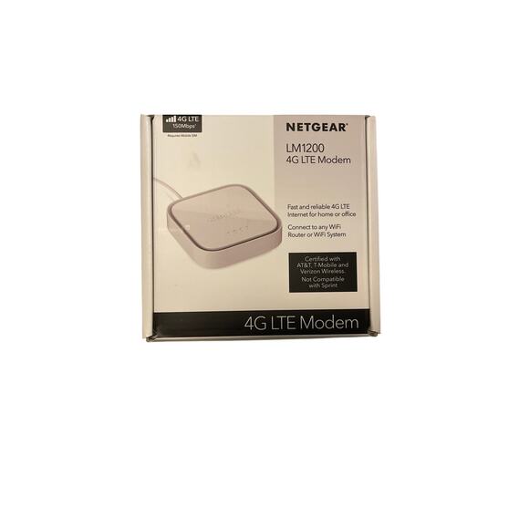 Netgear 4G LTE Modem LM1200 150Mbps Brand New Sealed LM1200-111NAS 606449155389 - Picture 1 of 2